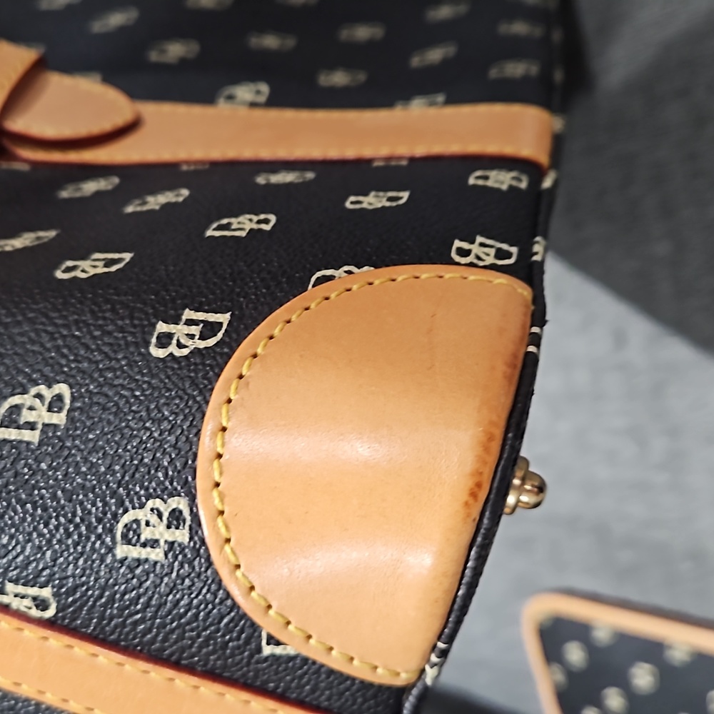 Dooney & Bourke Domed Signature Leather Satchel - Picture 9 of 10